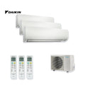 Daikin Comfora multi-split: drie binnenunits, drie afstandsbedieningen en de buitenunit