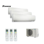 Daikin Comfora multi-split: drie binnenunits, drie afstandsbedieningen en de buitenunit